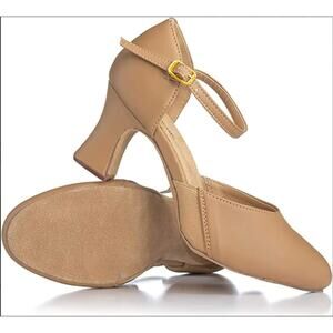 Theatricals EZ Flex 2" Heel Tan Character Shoes Women’s 9.5M Dance Ballroom Tap